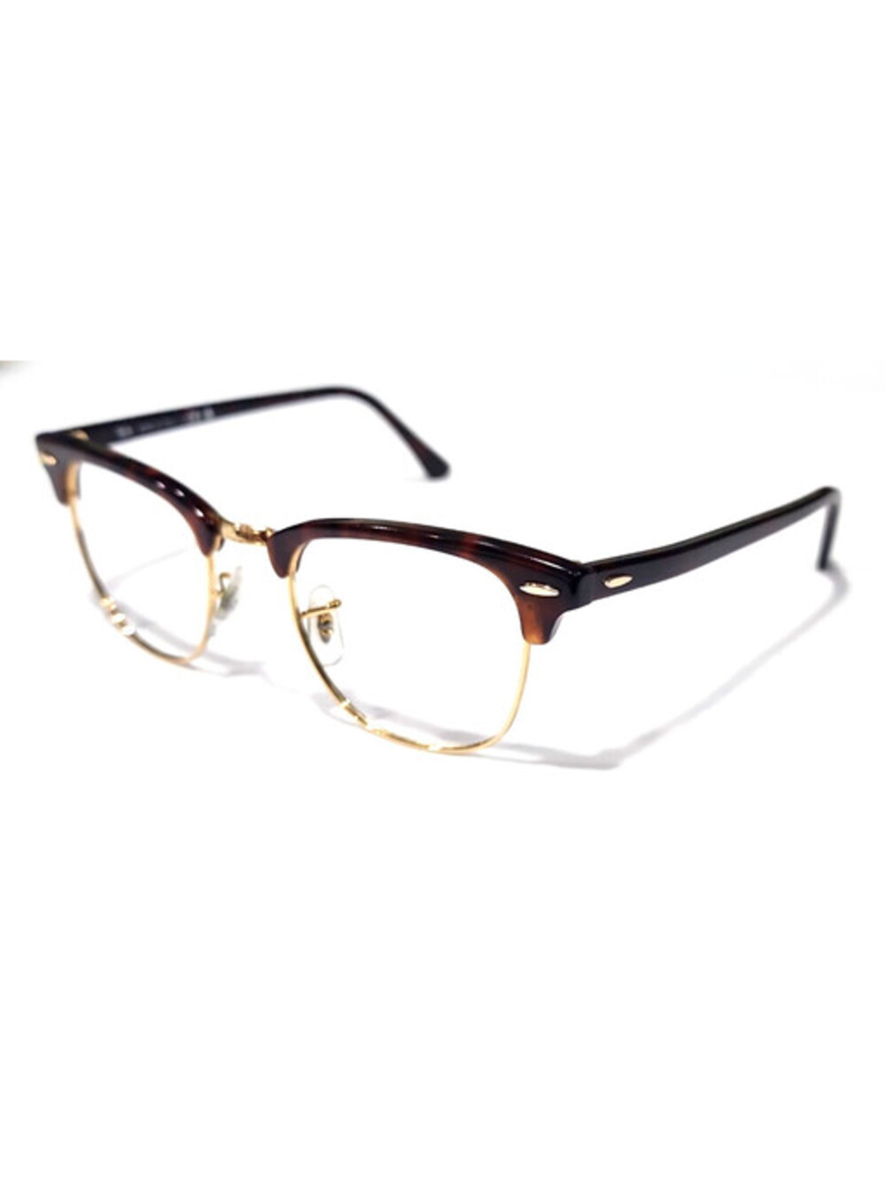 Ray Ban RB3016 W0366 Gold Brown Clubmaster Sunglasses Frame 49-21 140